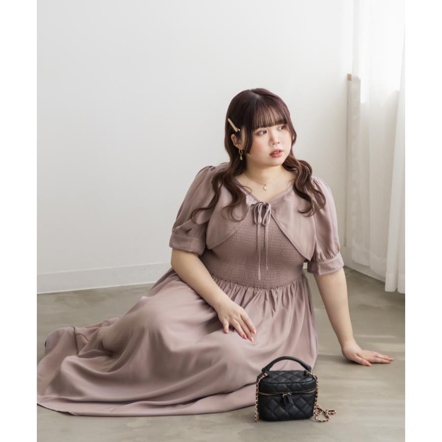 大きいサイズ レディース CLETTEオリジナル☆ボレロドッキング風 