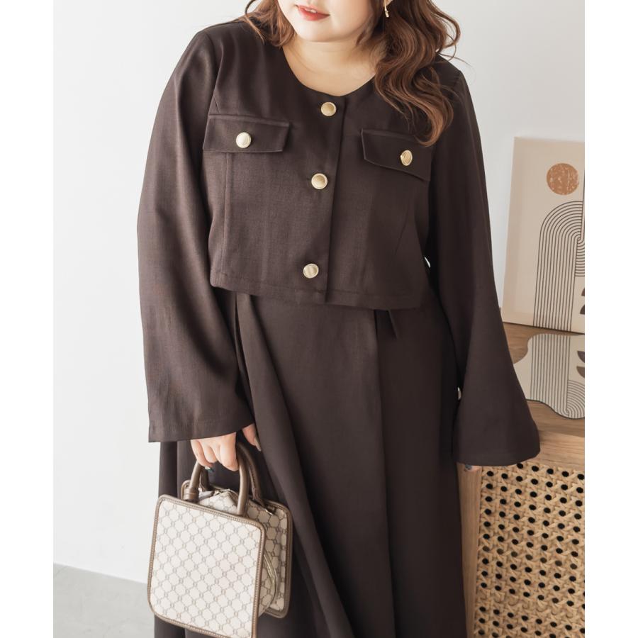 大きいサイズ レディース CLETTEオリジナルショートジャケット