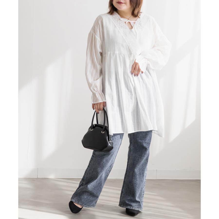 【美品】グッチ フレアデニムパンツ ホワイト 大きいサイズ イタリア製 大きいサイズ レディース ストレッチデニムフレアパンツ : 大きい