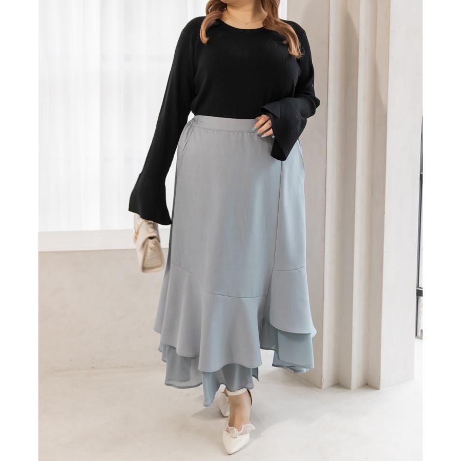 新品未使用品 AMERICANA グレー ロングスカート フリーサイズ osharewalker ボトムス レディース スカート ロング丈 マキシ丈