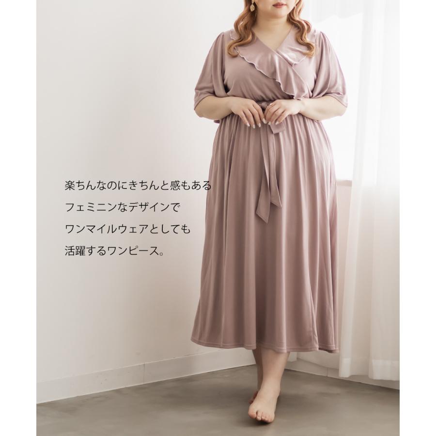 室内試着のみ　クレット　新作ワンピース　4L 大きいサイズ レディース CLETTE オリジナル ルームウェア