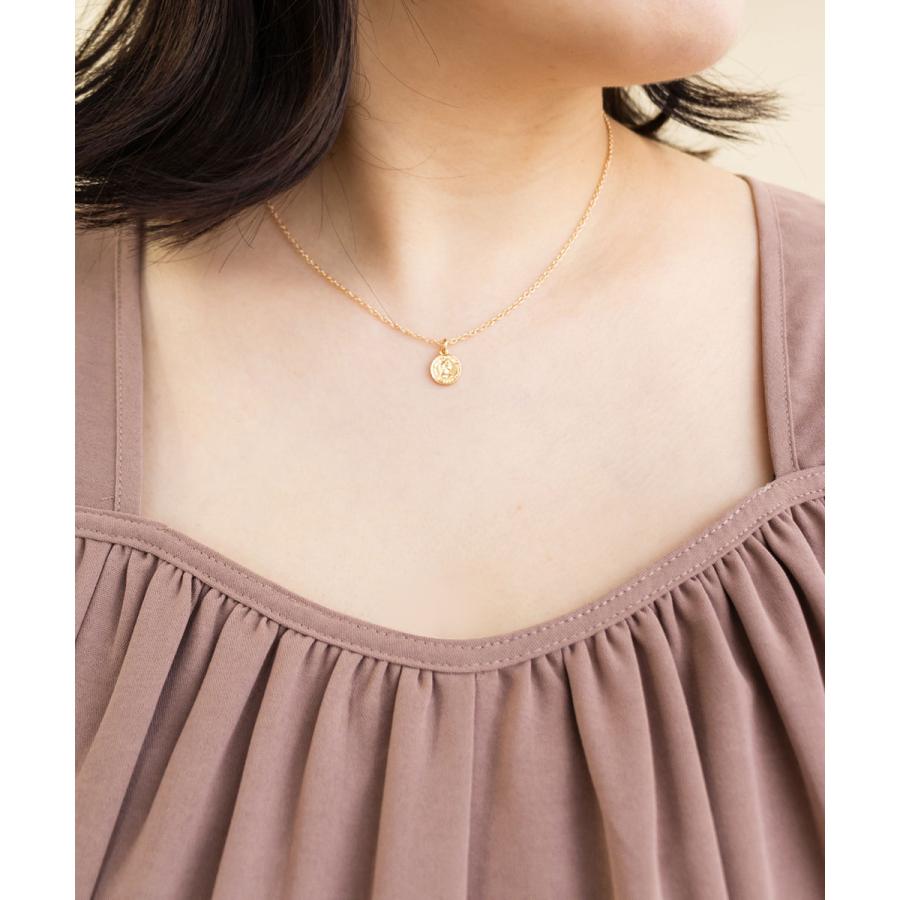 大きいサイズ レディース CLETTE オリジナル コイン ネックレス フリーサイズ ゴールド ポイント フェミニン アクセサリー トレンド