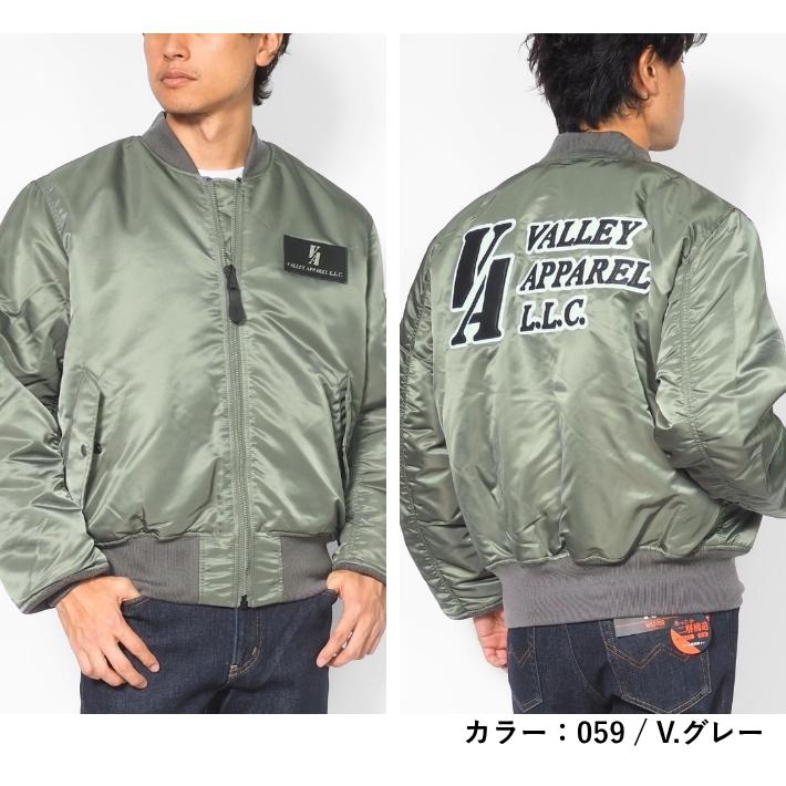 VALLEY APPAREL（バレイアパレル） MA-1 フライトジャケット ロゴ V.A.