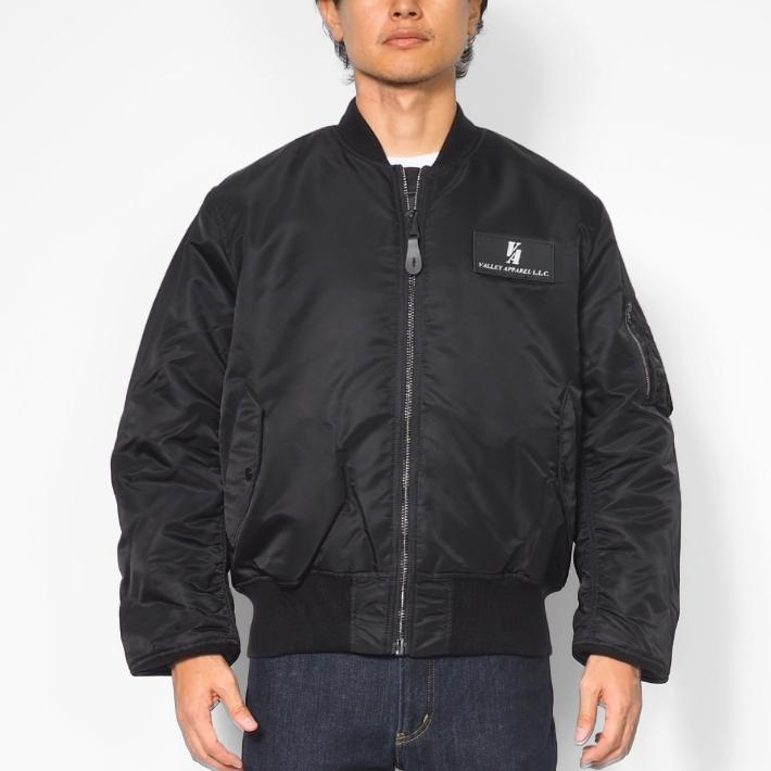 VALLEY APPAREL（バレイアパレル） MA-1 フライトジャケット ロゴ V.A.