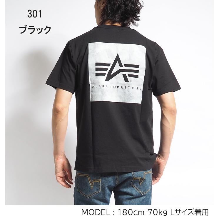 ALPHA INDUSTRIES アルファ インダストリーズ Tシャツ 半袖 バックブラーカモ柄ボックスプリント (TC1620) メンズファッション ブランド | Alpha Industries | 02