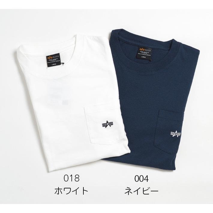 ALPHA INDUSTRIES アルファ インダストリーズ ロンT 長袖 ポケット ワンポイントロゴ (TC1569-018/TC1569-004) メンズファッション ブランド | Alpha Industries | 02
