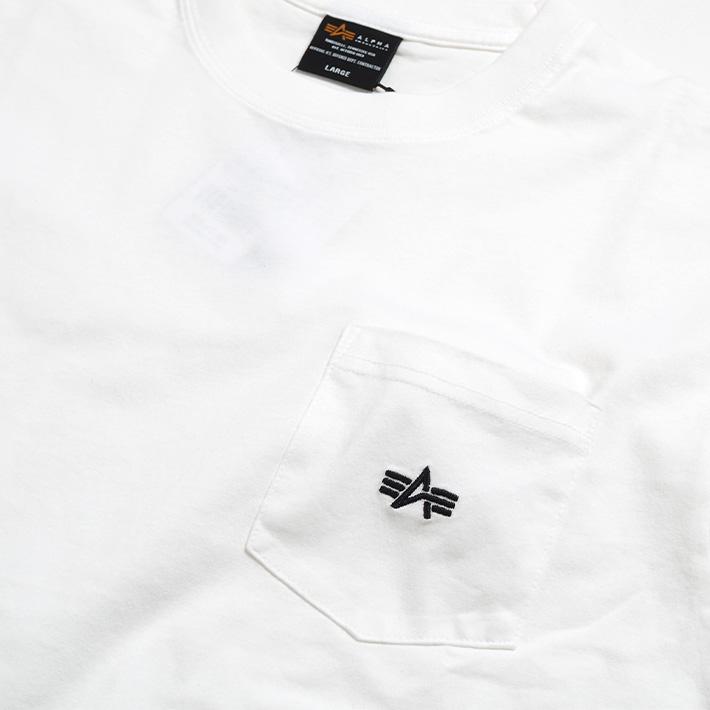 ALPHA INDUSTRIES アルファ インダストリーズ ロンT 長袖 ポケット ワンポイントロゴ (TC1569-018/TC1569-004) メンズファッション ブランド | Alpha Industries | 06