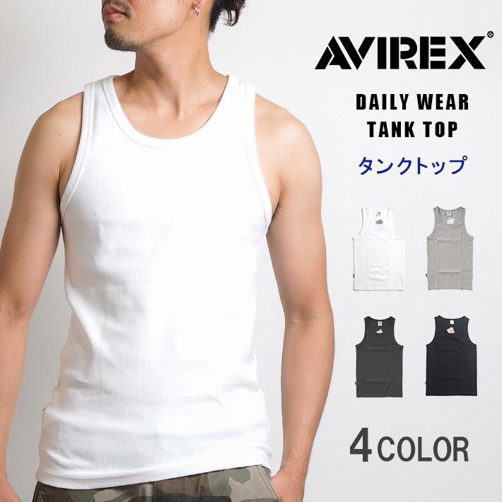 AVIREX アビレックス タンクトップ レギュラー リブ 無地 (783
