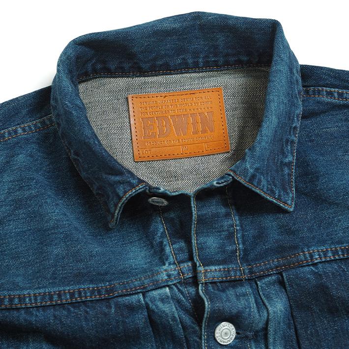 『新品』EDWIN 505J ワンウォッシュデニムジャケット　Gジャン 楽天市場】EDWIN エドウィン 505J デニムジャケット ジージャン G