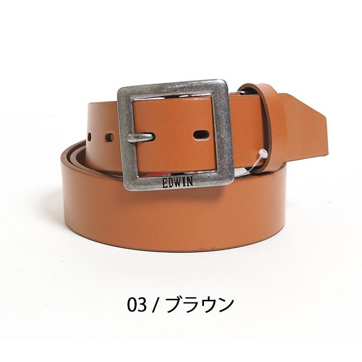 EDWIN（エドウィン） レザーベルト ギャリソン 牛革 (0111178) メンズ
