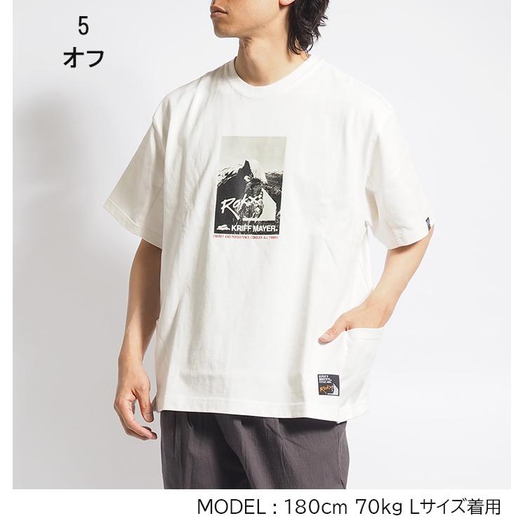 KRIFF MAYER × ROKX ロックス コラボ Tシャツ 半袖 クールタフポケT 接触冷感 モノクロフォト (2345109) メンズファッション ブランド クリフメイヤー | KRIFF MAYER | 04