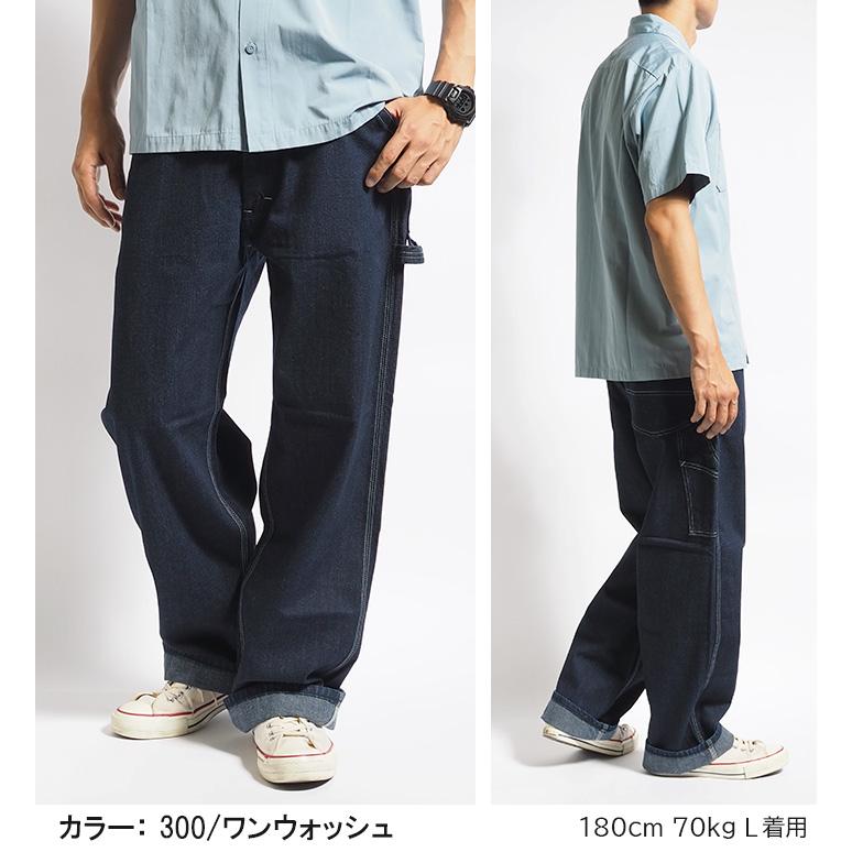 Lee（リー） ペインターパンツ デニム ヒッコリー ワイド ルーズ ユニ