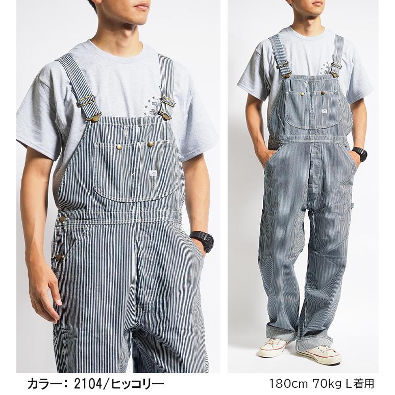 リー Lee オーバーオール デニム ヒッコリー ワイド ルーズ ユニセックス ダンガリーズ (LM7254) メンズファッション ブランド | Lee | 08