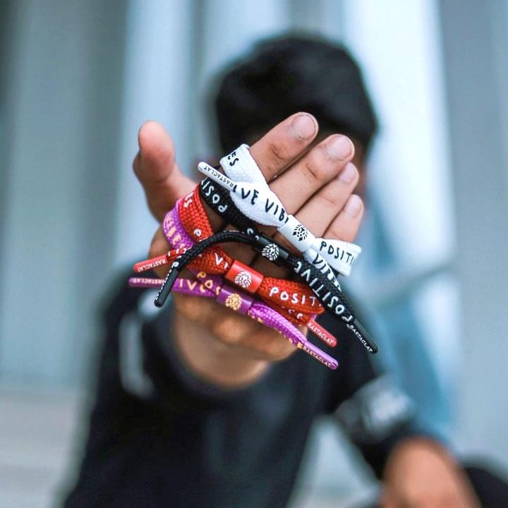 RASTACLAT ラスタクラット ブレスレット シューレース POSITIVE VIBES WHITE LACE (11400004) セール |  | 01