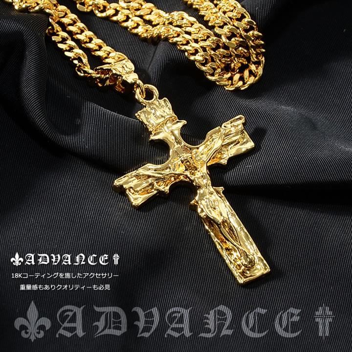 ★引越しの為月末までSALE早い者勝ち★ゴールドチェーンネックレス ADVANCE アドバンス ゴールドチェーン ネックレス K18メッキ 18