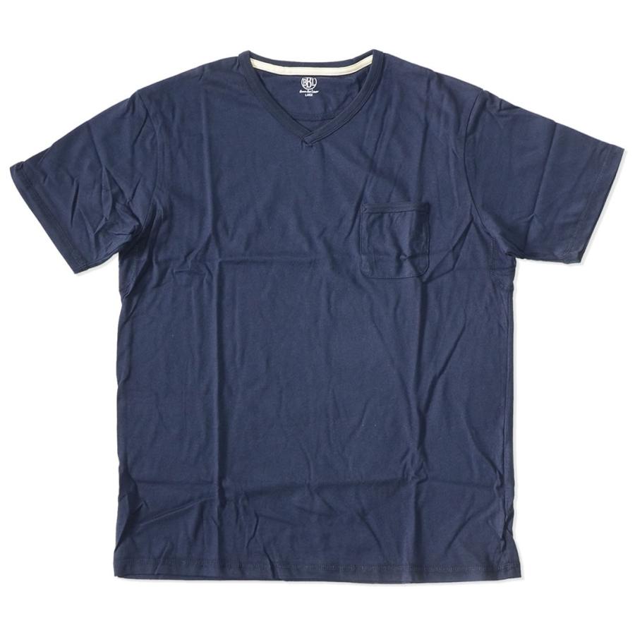 BROWN BAG LIQUOR ブラウンバッグリカー Tシャツ 半袖 Vネック 胸ポケット 無地 SUNRISE (BBL-CUT1302P) セール |  | 03