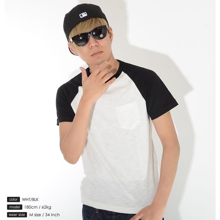 アウトレット BROWN BAG LIQUOR ブラウンバッグリカー Tシャツ 半袖 ラグラン 切替カラー 胸ポケット *(BBL-CUT1417) セール |  | 03