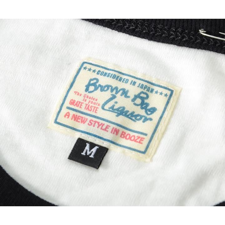 アウトレット BROWN BAG LIQUOR ブラウンバッグリカー Tシャツ 半袖 ラグラン 切替カラー 胸ポケット *(BBL-CUT1417) セール |  | 08
