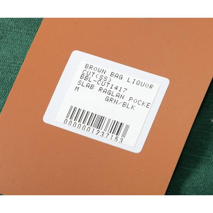 アウトレット BROWN BAG LIQUOR ブラウンバッグリカー Tシャツ 半袖 ラグラン 切替カラー 胸ポケット *(BBL-CUT1417) セール |  | 09