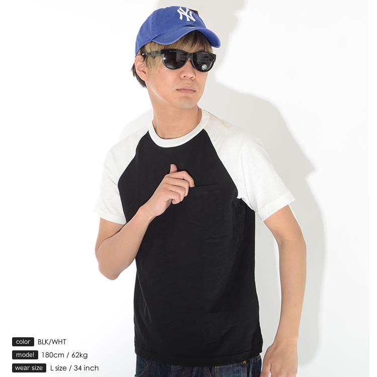 アウトレット BROWN BAG LIQUOR ブラウンバッグリカー Tシャツ 半袖 ラグラン 切替カラー 胸ポケット *(BBL-CUT1417) セール |  | 03