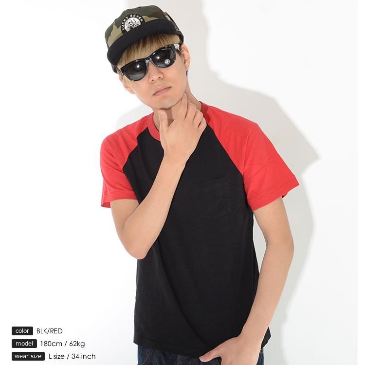 アウトレット BROWN BAG LIQUOR ブラウンバッグリカー Tシャツ 半袖 ラグラン 切替カラー 胸ポケット *(BBL-CUT1417) セール |  | 05