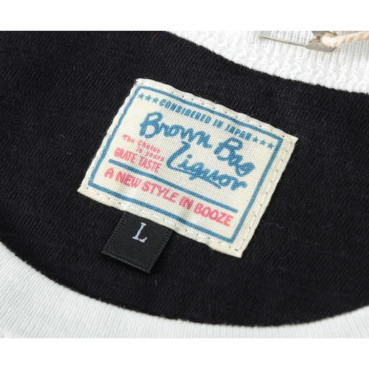 アウトレット BROWN BAG LIQUOR ブラウンバッグリカー Tシャツ 半袖 ラグラン 切替カラー 胸ポケット *(BBL-CUT1417) セール |  | 07