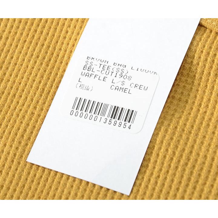 アウトレット BROWN BAG LIQUOR ブラウンバッグリカー ロンT ロングTシャツ 長袖 クルーネック サーマル 無地 *(BBL-CUT1908) セール |  | 06