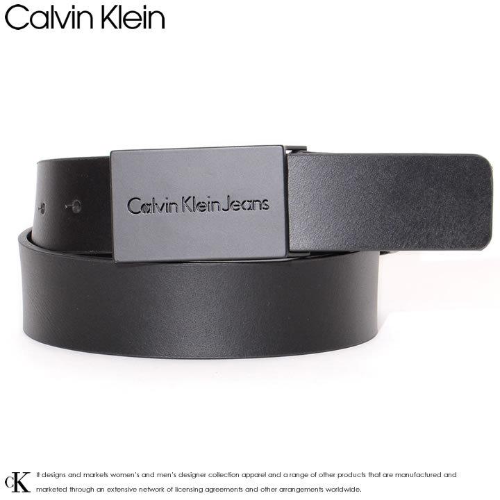 未使用級 カルバンクライン CKシルバーバックル フェイクレザーベルト ブラック 未使用級 カルバンクライン CKシルバーバックル フェイクレザー