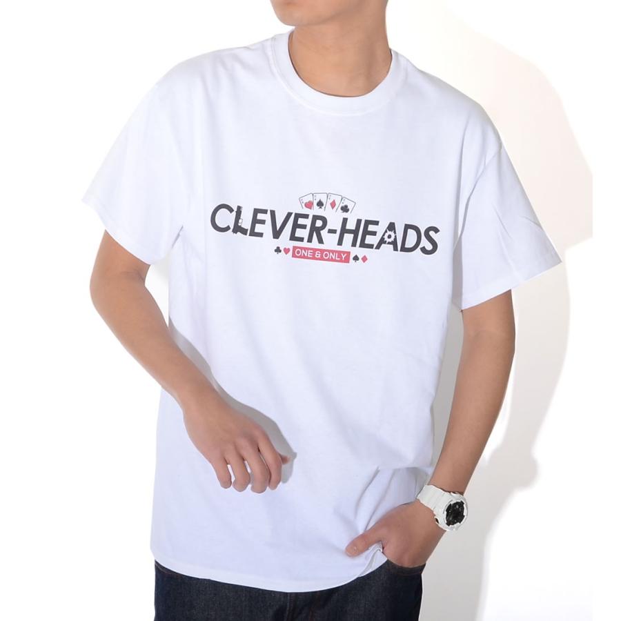 CLEVER-HEADS クレバーヘッズ Tシャツ 半袖 オリジナルロゴ 銃 トランプ ONE＆ONLY｜clever｜12