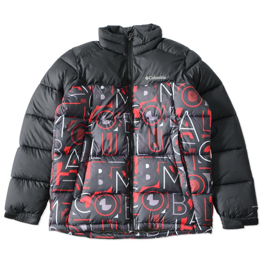 Columbia コロンビア ジャケット 中綿 スタンドカラー オムニヒート 総柄タイポグラフィ We0019 セール Columbia Clever Heads クレバーヘッズ 通販 Yahoo ショッピング