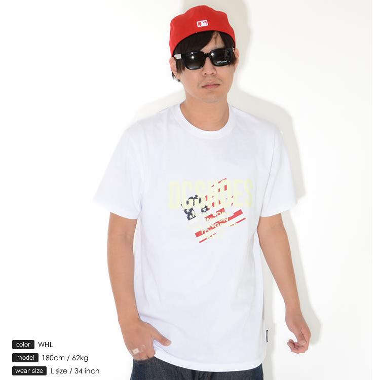 DC SHOES ディーシーシューズ Tシャツ 半袖 USフラッグ柄 DCロゴ 蓄光プリント Glow in the dark (DST211038) セール | DC SHOES | 01