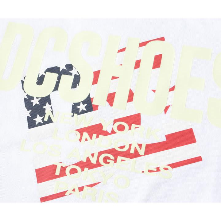 DC SHOES ディーシーシューズ Tシャツ 半袖 USフラッグ柄 DCロゴ 蓄光プリント Glow in the dark (DST211038) セール | DC SHOES | 05