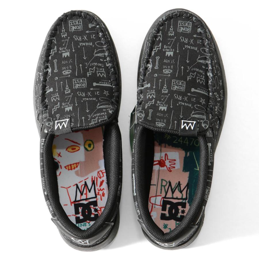 DC SHOES ディーシーシューズ スリッポン BASQUIAT コラボ BASQ VILLAINZ (ADYS100677) セール｜clever｜02