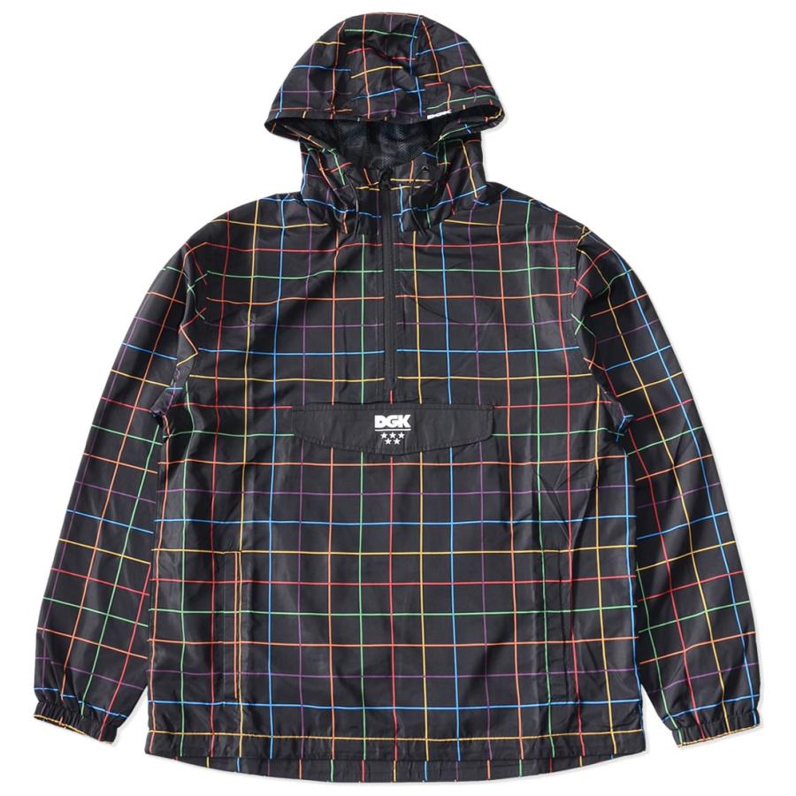 DGK ディージーケー ナイロンジャケット アノラック グラフチェック 