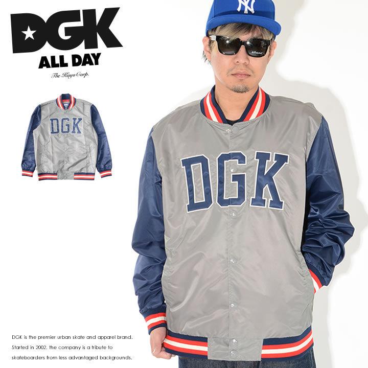 DGK ディージーケー スタジャン ナイロン 切替アーム センターロゴ 