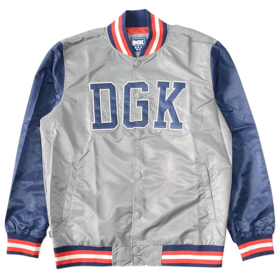DGK ディージーケー スタジャン ナイロン 切替アーム センターロゴ 