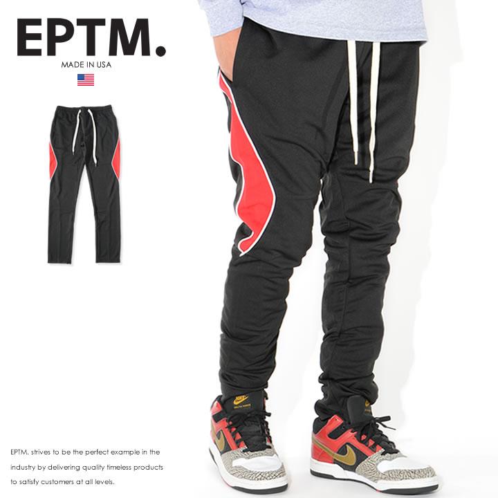 EPTM エピトミ トラックパンツ 切り替えパイピングデザイン 裾