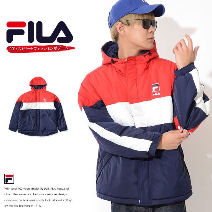 FILA フィラ 中綿ジャケット パーカー 切替トリコカラー (FM9505