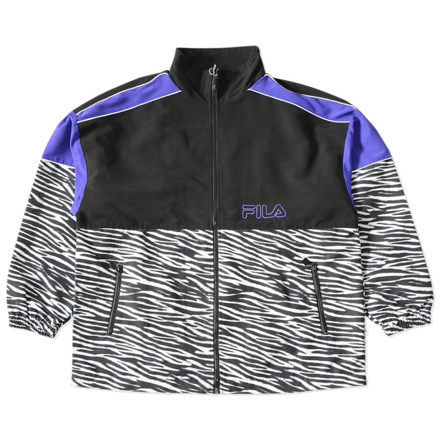 FILA フィラ ジャケット アニマル柄 パイピング 切り替えデザイン