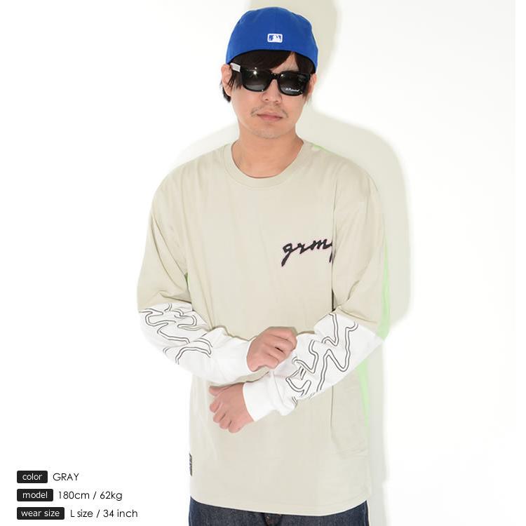 GRIMEY グライミー ロンT ロングTシャツ マルチ切り替えレイヤード 