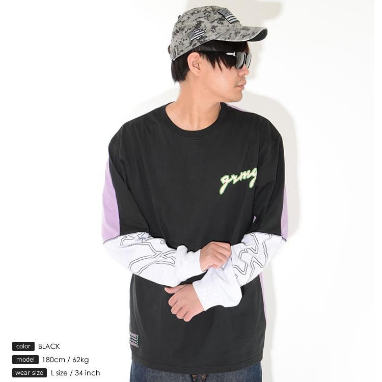 GRIMEY グライミー ロンT ロングTシャツ マルチ切り替えレイヤード
