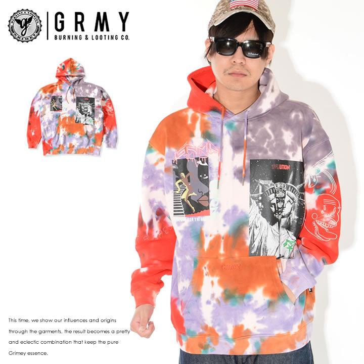 GRIMEY グライミー スウェットパーカー 総柄タイダイ マルチグラフィック (GHC494) セール :grimey0616:CLEVER