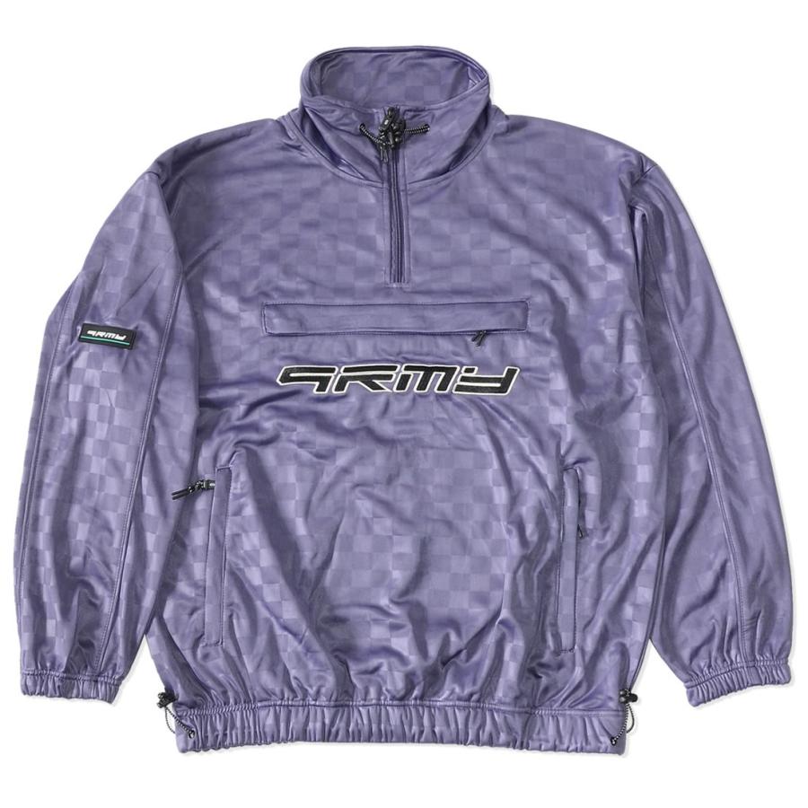 GRIMEY グライミー トラックジャケット 総柄 同色チェッカー ハーフ 