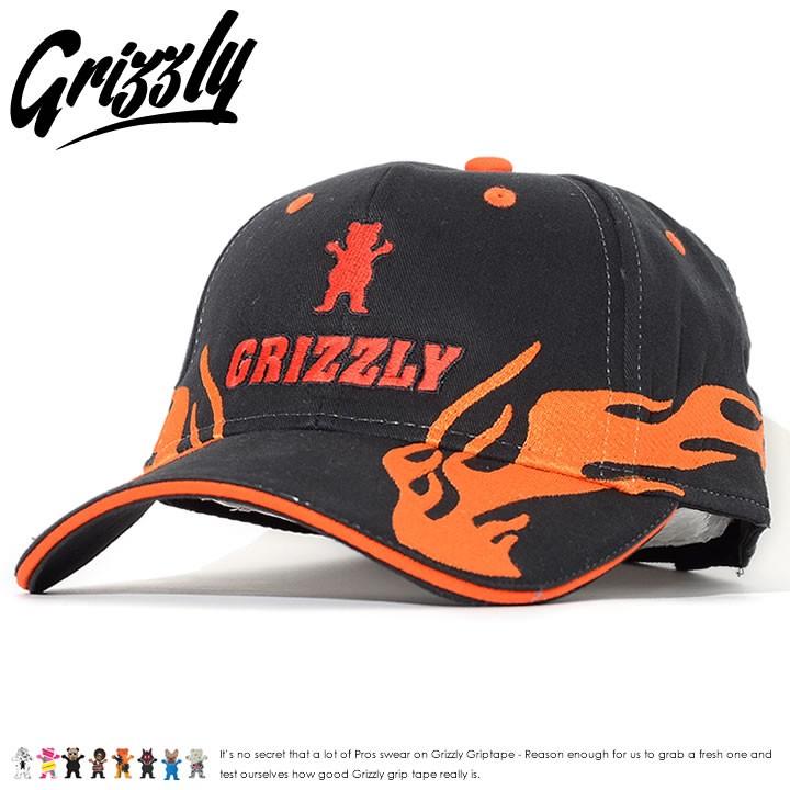 GRIZZLY グリズリー ローキャップ 帽子 ストラップバック ベア&ロゴ