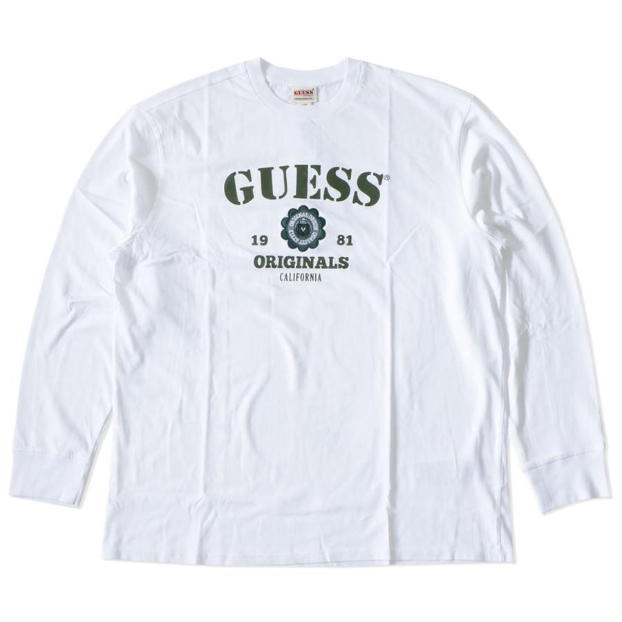 GUESS（ゲス） ロンT 長袖 カレッジデザイン 1981 (M1BI39KAGP0 