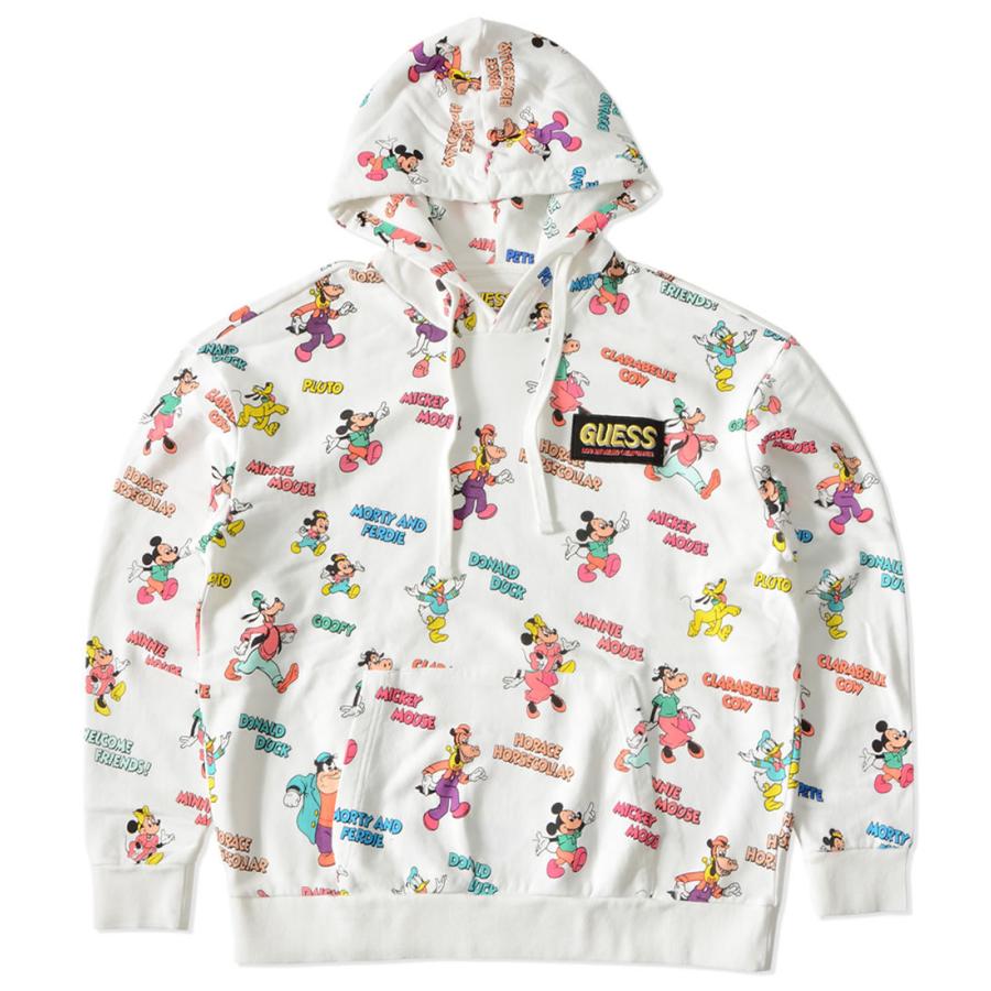 Guess ゲス スウェットパーカー 総柄キャラクター Diseney ディズニー コラボ Ml1k7778dm セール Guess0606 Clever Heads クレバーヘッズ 通販 Yahoo ショッピング