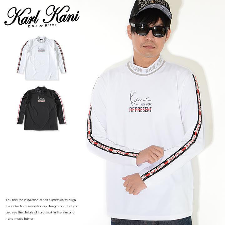 Karl Kani（カールカナイ） ロンT ハイネック アームラインデザイン