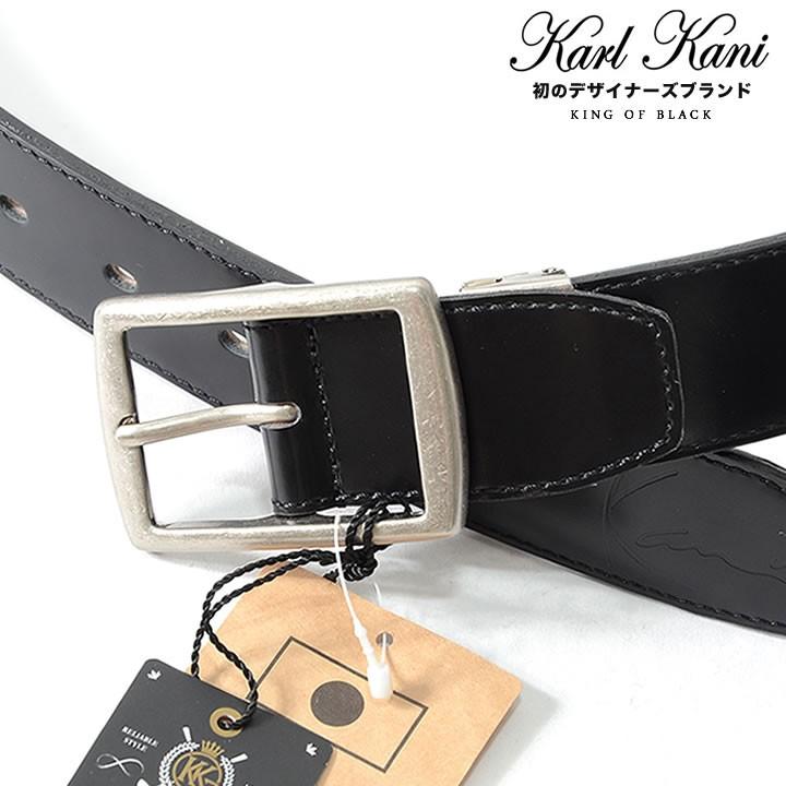 Karl Kani KARL KANI カールカナイ レザーベルト 剣先USロゴ Karl Kani KARL KANI カールカナイ レザーベルト 剣先USロゴ