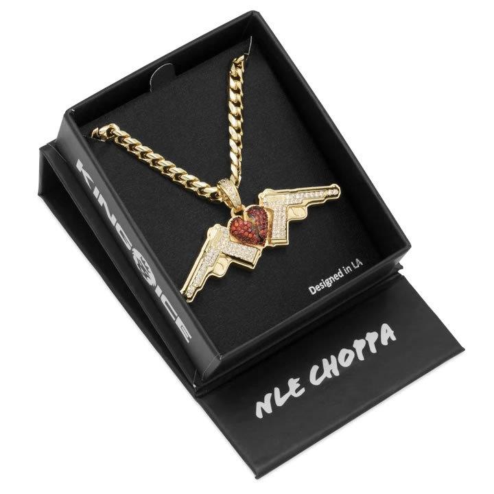 KING ICE キングアイス ネックレス ゴールドチェーン NLE Choppa KING ICE キングアイス ネックレス ゴールドチェーン NLE Choppa