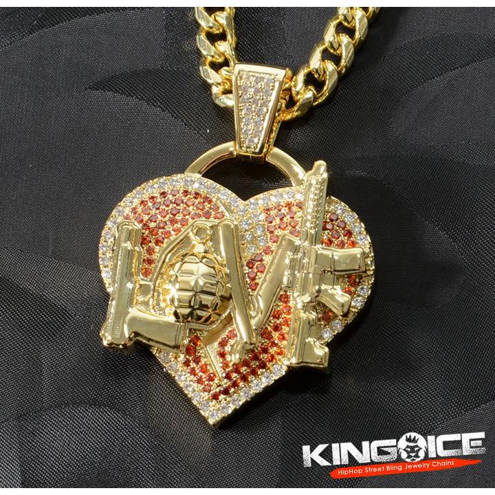 KING ICE x NLE Choppa コラボネックレス WG NLE Choppa x King Ice - No Love Necklace – asfg5jv.co